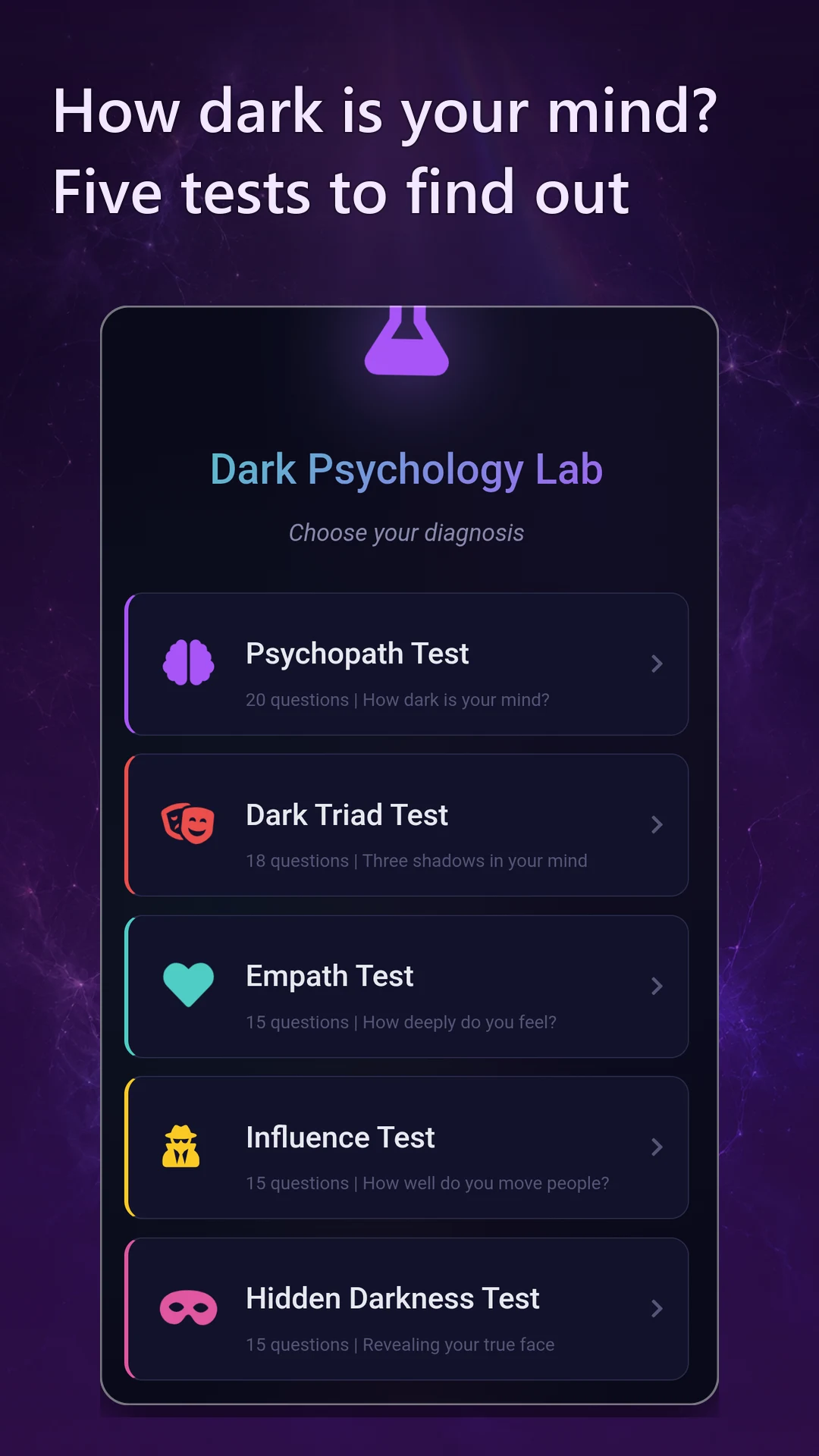 Dark Psychology Lab: Mind Test screenshot